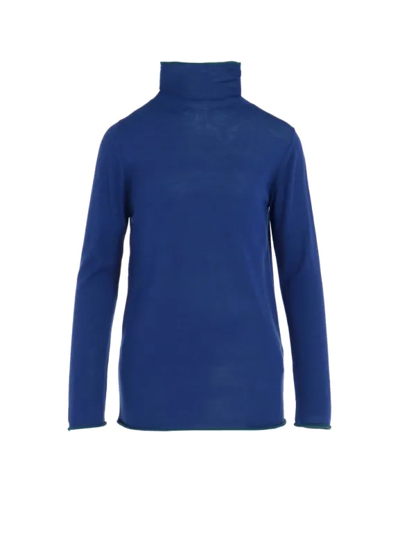 WOOL MULTICOLOR HIGH NECK KNIT sold by Yohji Yamamoto