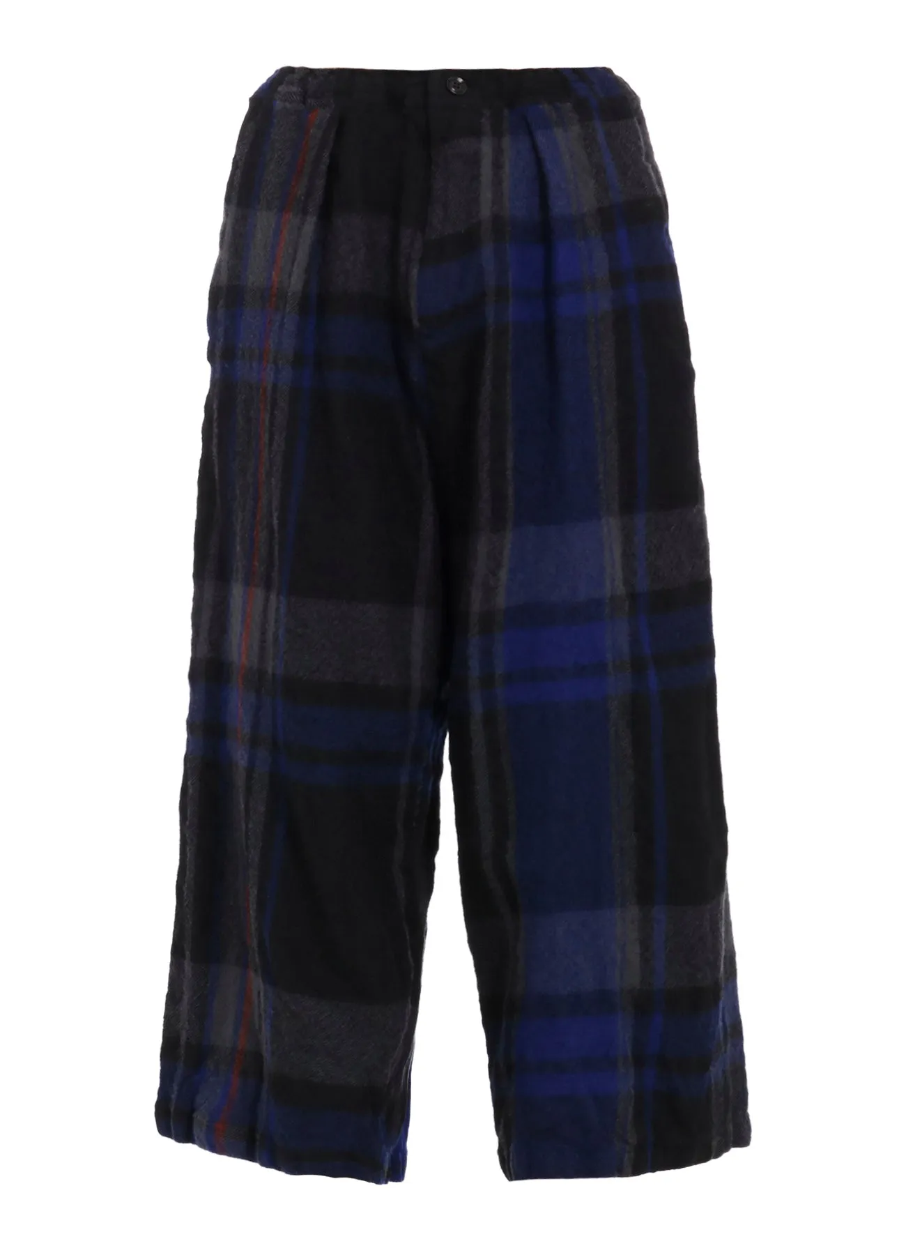 MILLED WOOL PLAID PANTS sold by Yohji Yamamoto product image thumbnail 2