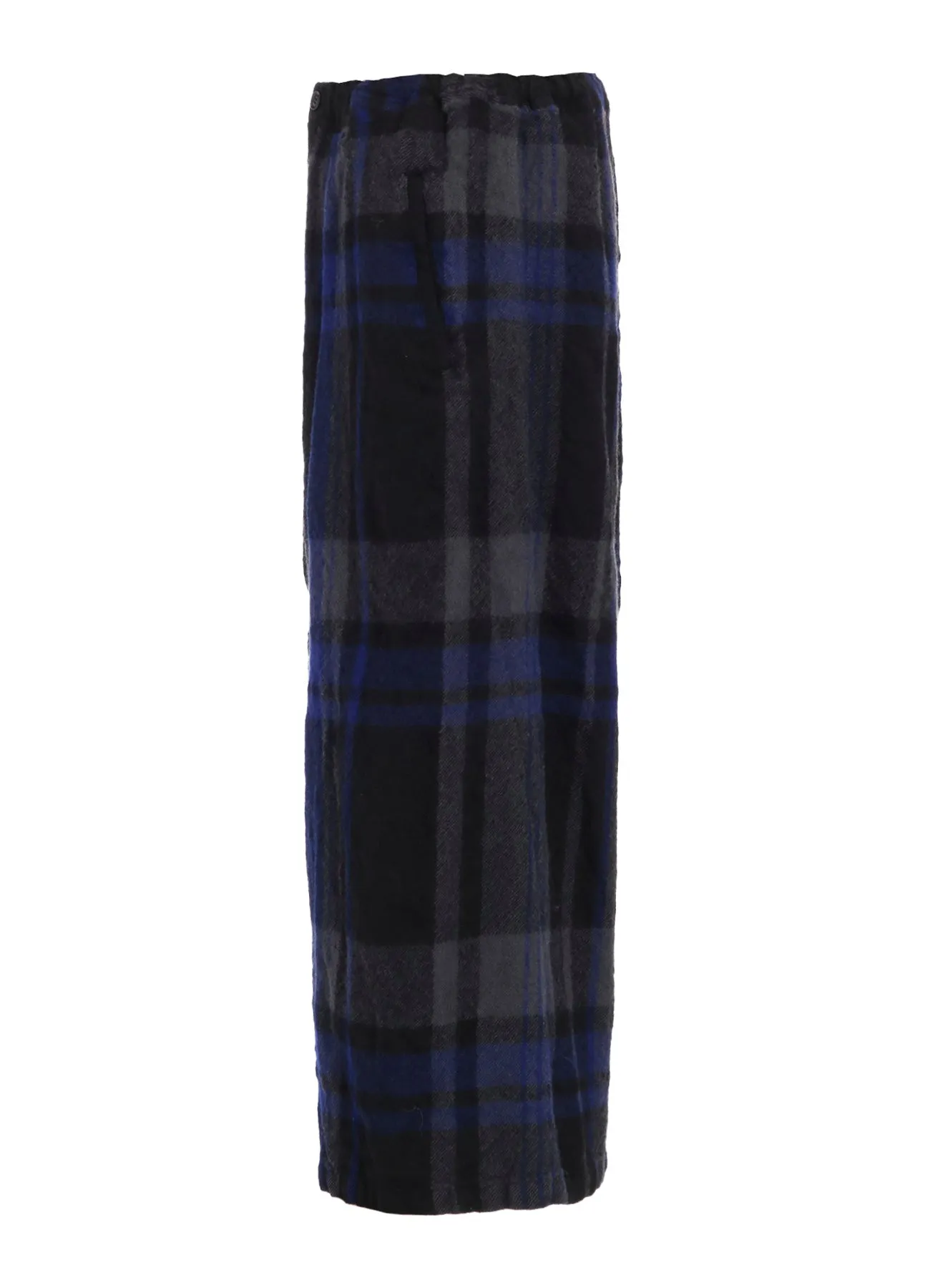 MILLED WOOL PLAID PANTS sold by Yohji Yamamoto product image thumbnail 3