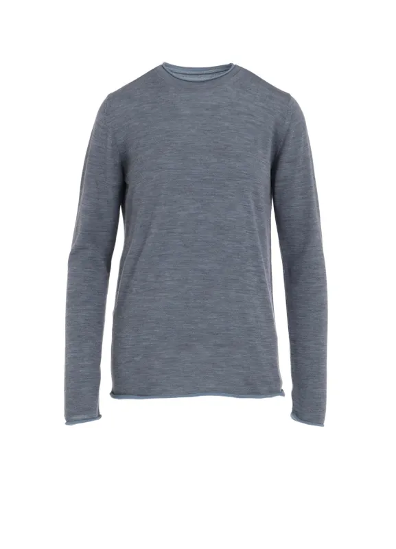 WOOL MULTICOLOR ROUND NECK KNIT sold by Yohji Yamamoto