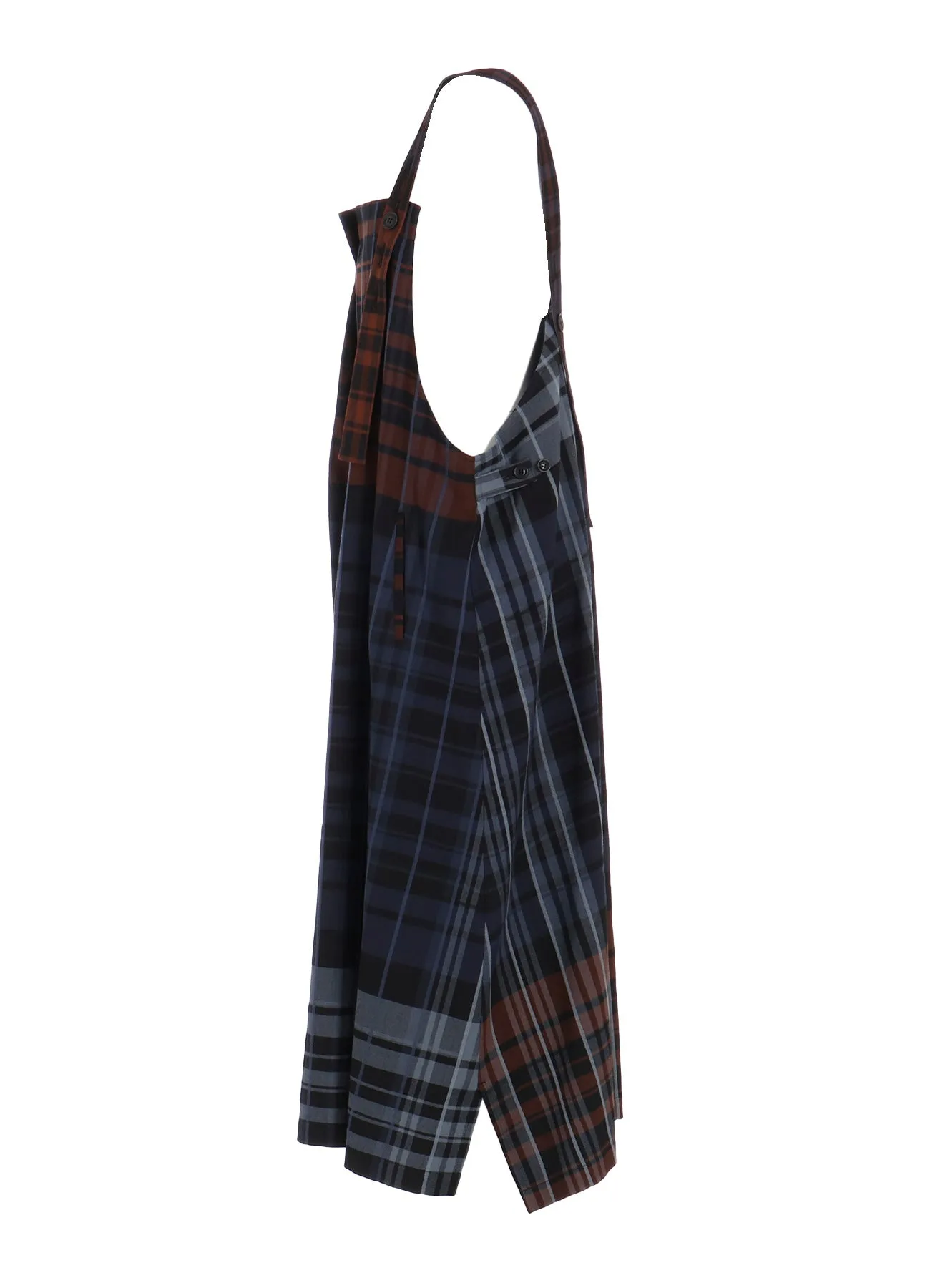 WOOL BLEND PLAID STRAP DRESS sold by Yohji Yamamoto product image thumbnail 3
