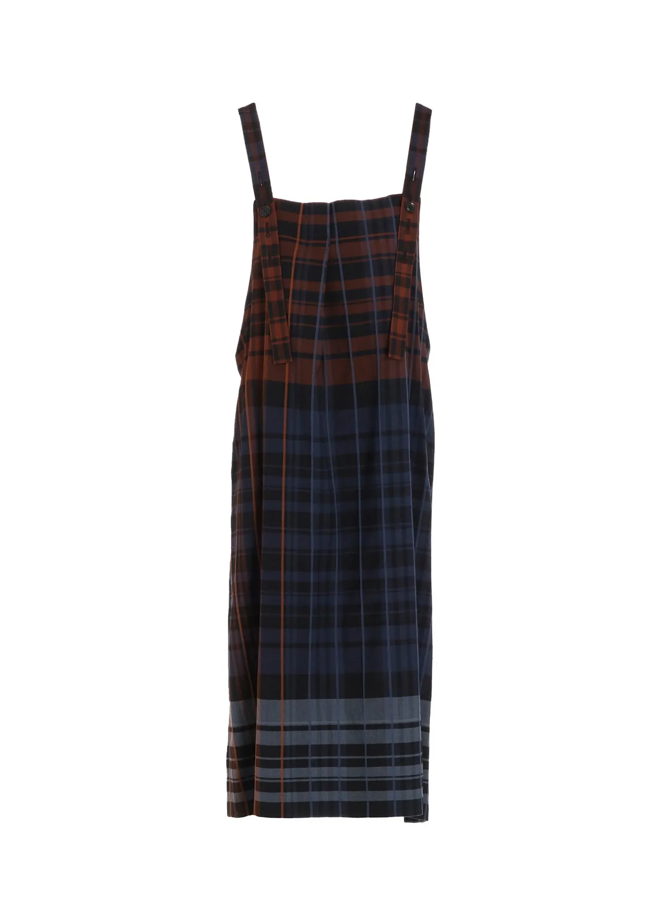 WOOL BLEND PLAID STRAP DRESS sold by Yohji Yamamoto