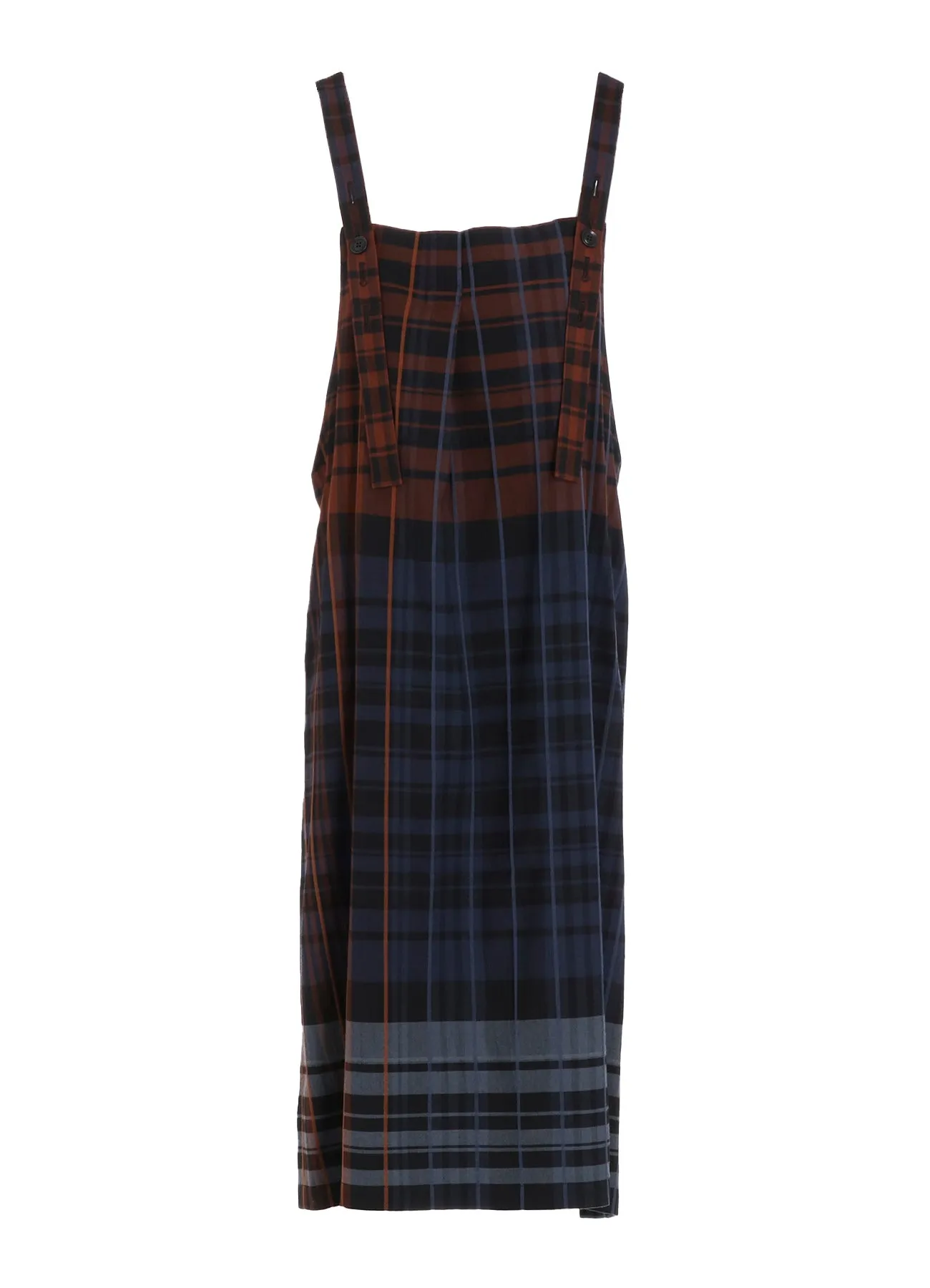 WOOL BLEND PLAID STRAP DRESS sold by Yohji Yamamoto product image thumbnail 2