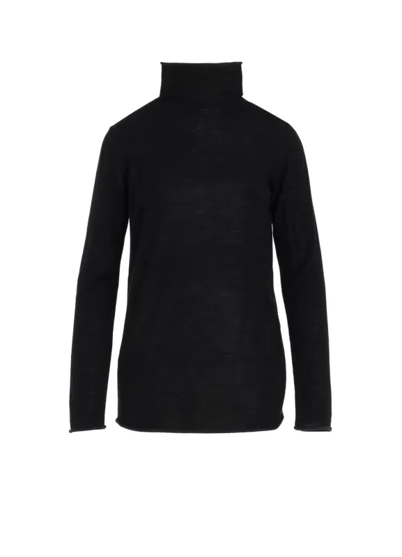 WOOL MULTICOLOR HIGH NECK KNIT sold by Yohji Yamamoto