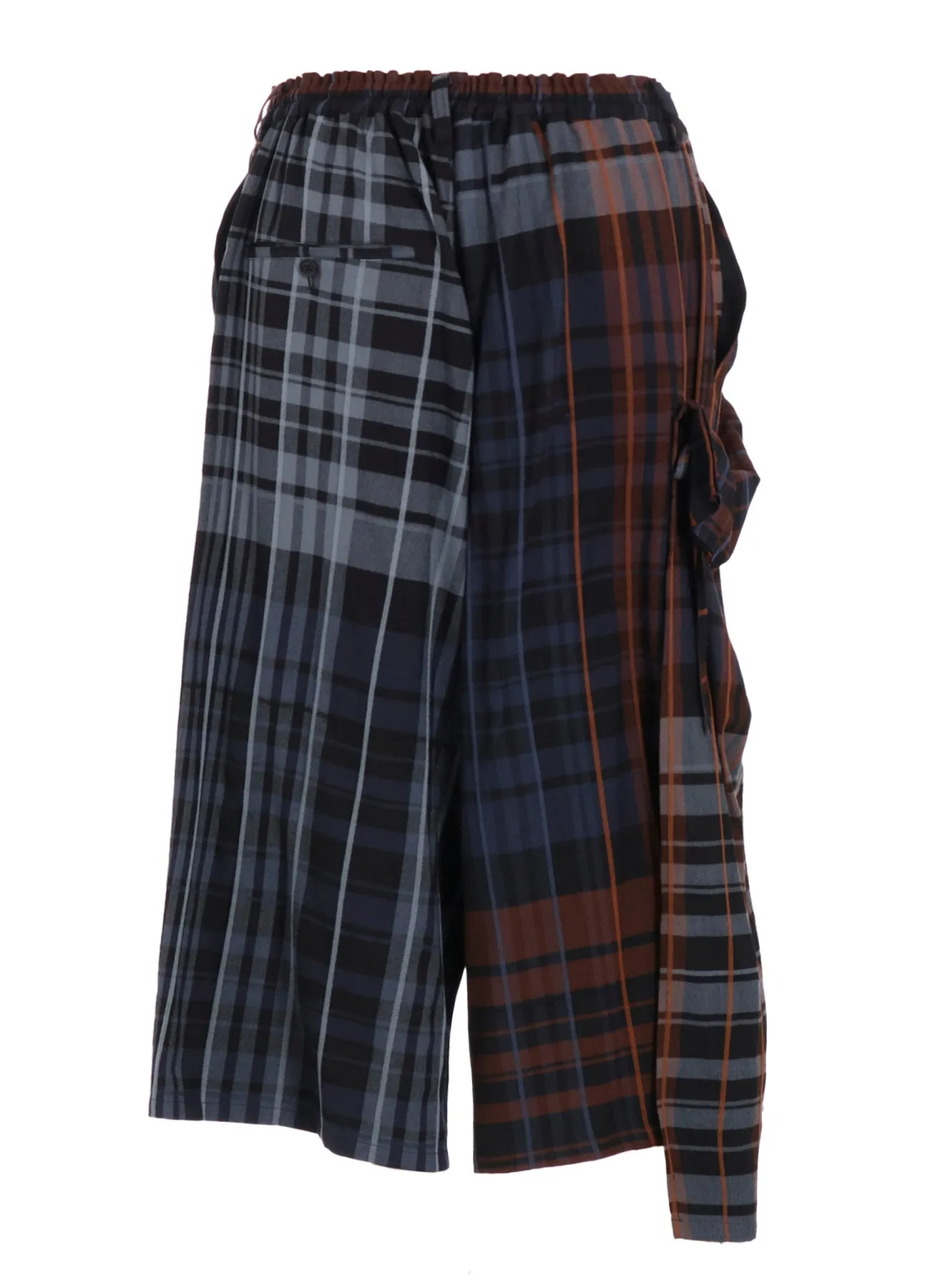 WOOL BLEND PLAID PANTS sold by Yohji Yamamoto product image thumbnail 4
