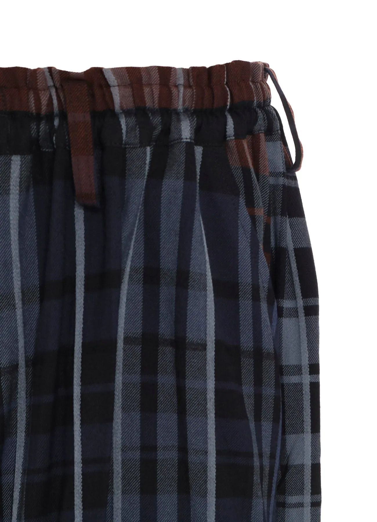 WOOL BLEND PLAID PANTS sold by Yohji Yamamoto product image thumbnail 5