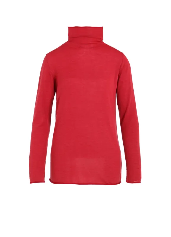 WOOL MULTICOLOR HIGH NECK KNIT sold by Yohji Yamamoto