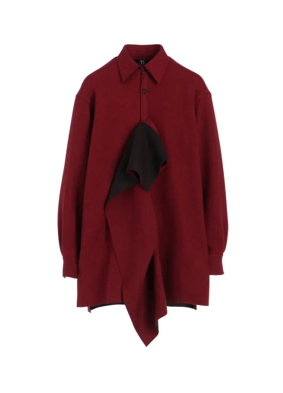 DOUBLE FAED JERSEY BLOUSE sold by Yohji Yamamoto