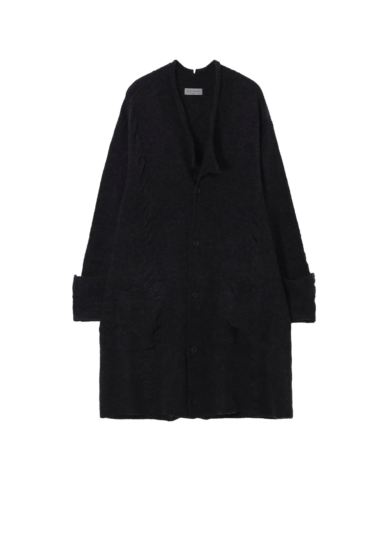 7G3P HALF CARDIGAN CRUSHED LONG CARDIGAN sold by Yohji Yamamoto