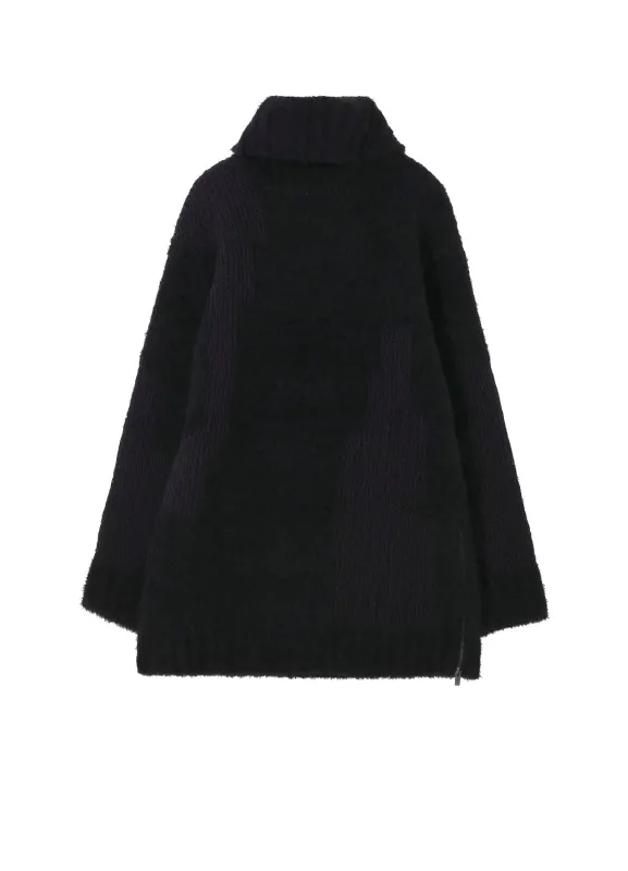 3G JACQUARD SIDE ZIP HIGH NECK PO sold by Yohji Yamamoto