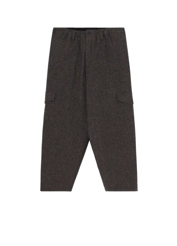 SILK NEP TWEED SIDE POCKET PANTS WITH LINER sold by Yohji Yamamoto