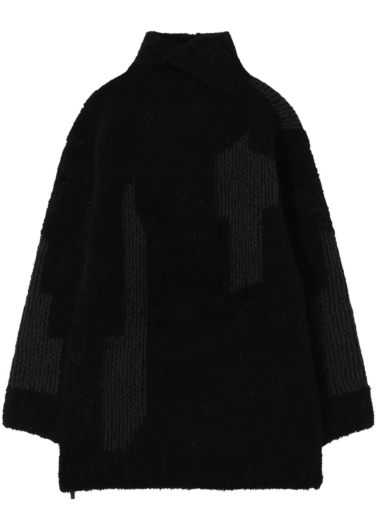3G JACQUARD SIDE ZIP HIGH NECK PO sold by Yohji Yamamoto product image thumbnail 3