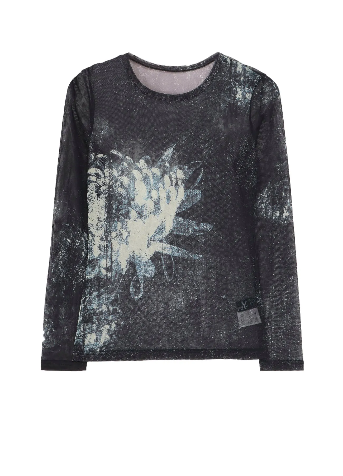 SOFT TULLE FLORAL PATTERN ROUND NECK TULLE sold by Yohji Yamamoto