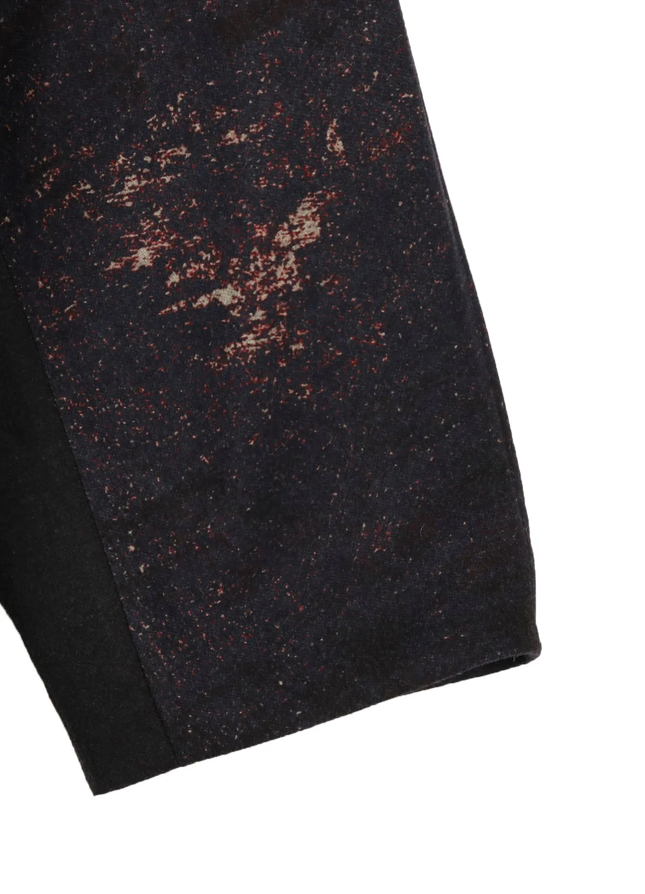 FLANNEL FLORAL PATTERN FRONT OPEN PONCHO COAT sold by Yohji Yamamoto product image thumbnail 5