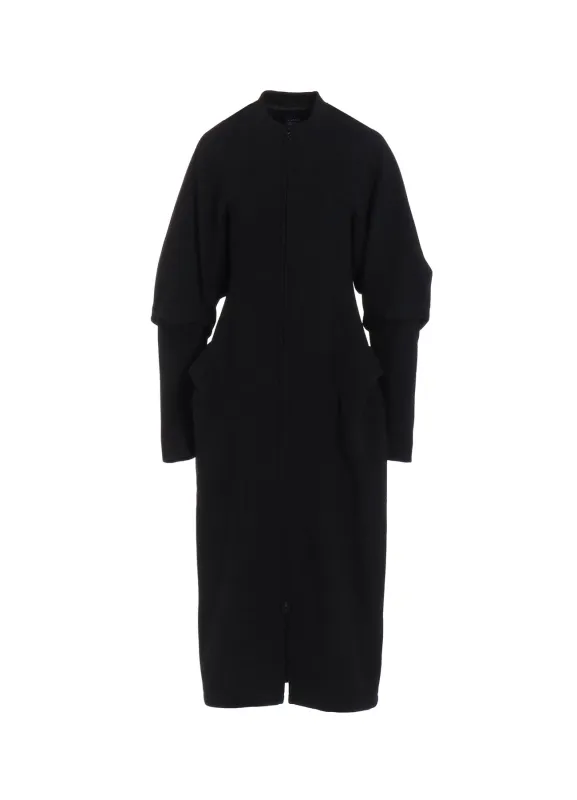 WOOL MOSSER BALLOON SLEEVE COAT sold by Yohji Yamamoto