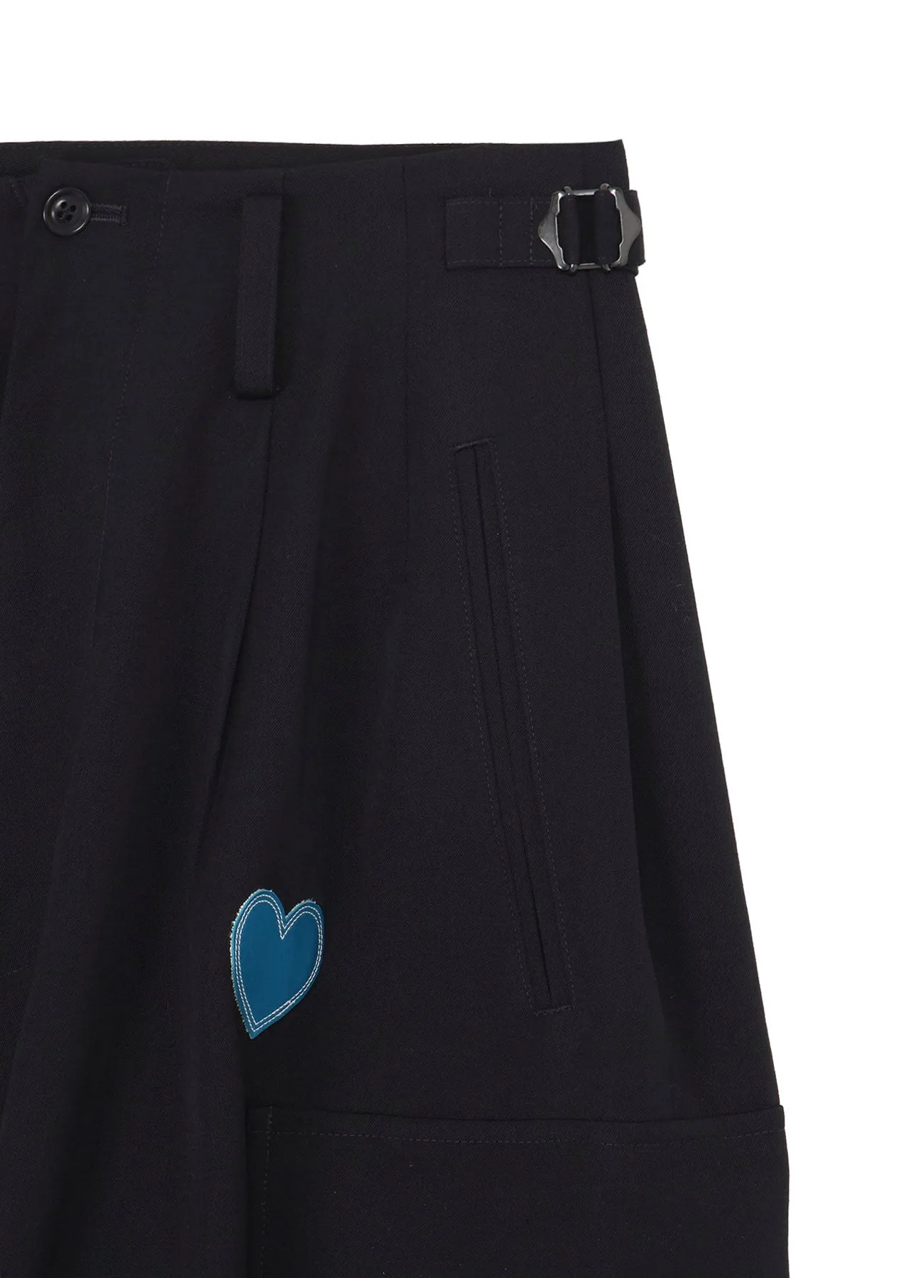 Y’s × CPD HOOME LOVE PATCH WOOL GABARDIN PANTS sold by Yohji Yamamoto product image thumbnail 4