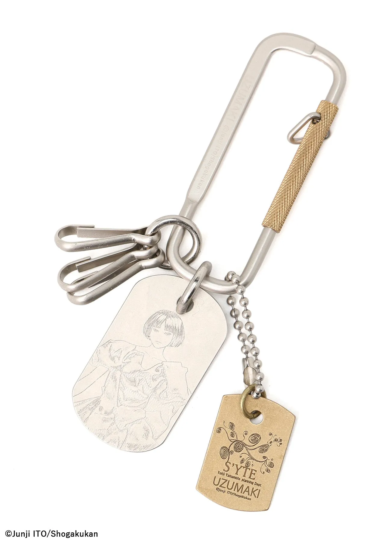 S'YTE × JUNJI ITO -UZUMAKI- AZAMI WEARING YOHJI YAMAMOTO DOG TAG CARABINER sold by Yohji Yamamoto product image thumbnail 2
