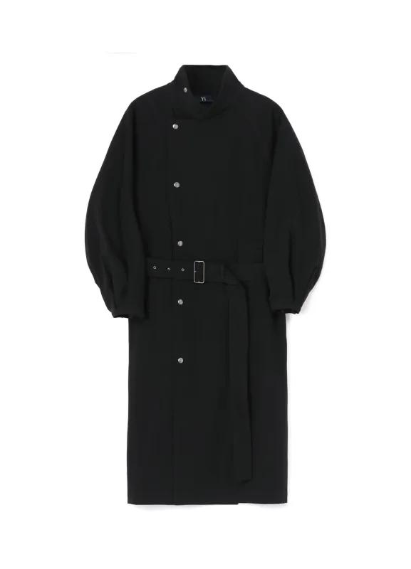 HARD TWISTED COTTON SATIN TRENCH COAT made by Yohji Yamamoto