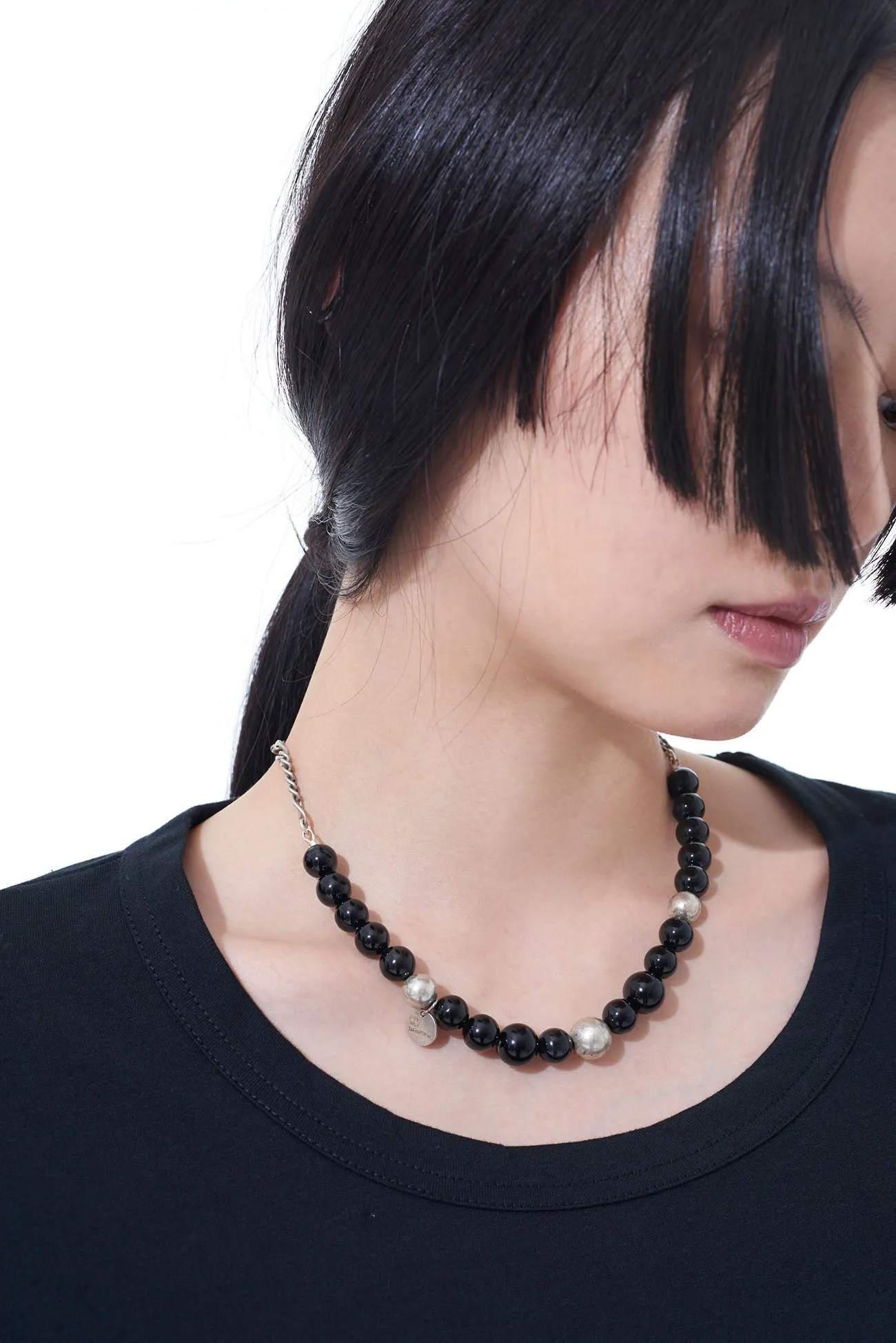 ONYX BEAD CHOKER sold by Yohji Yamamoto product image thumbnail 3