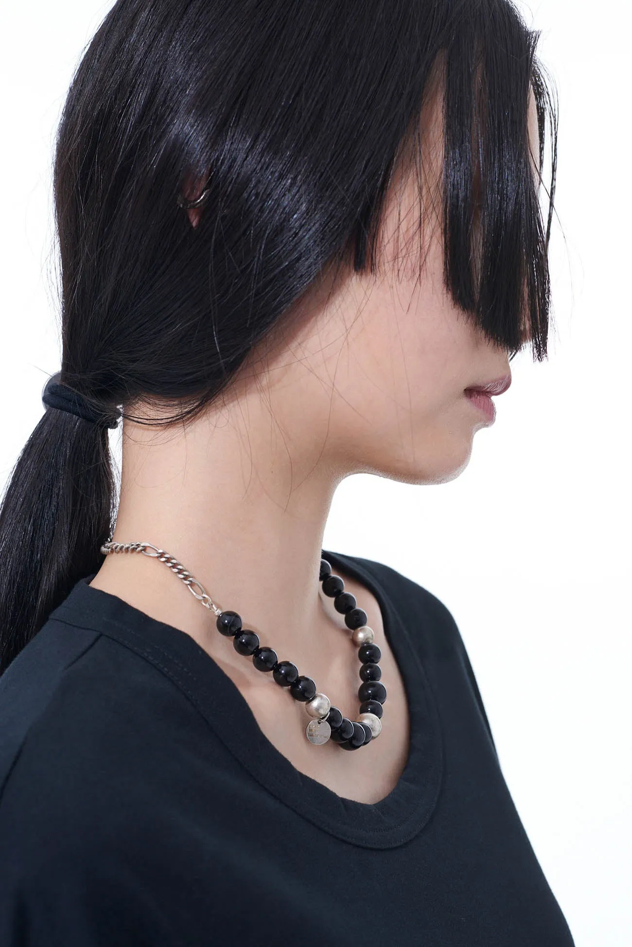 ONYX BEAD CHOKER sold by Yohji Yamamoto product image thumbnail 4