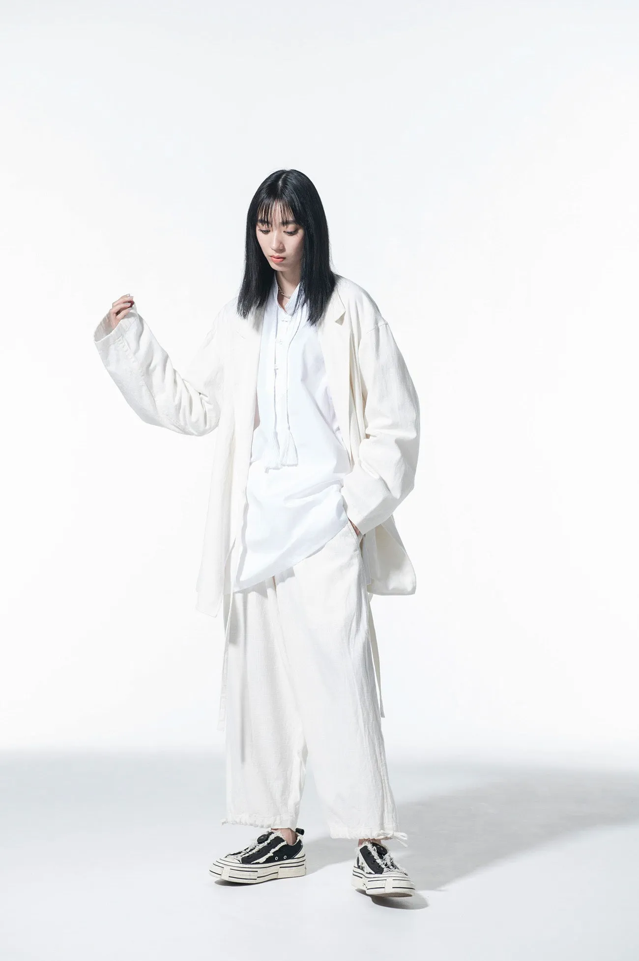INDIAN KADI WRAP HAORI TAILORED JACKET sold by Yohji Yamamoto product image thumbnail 3