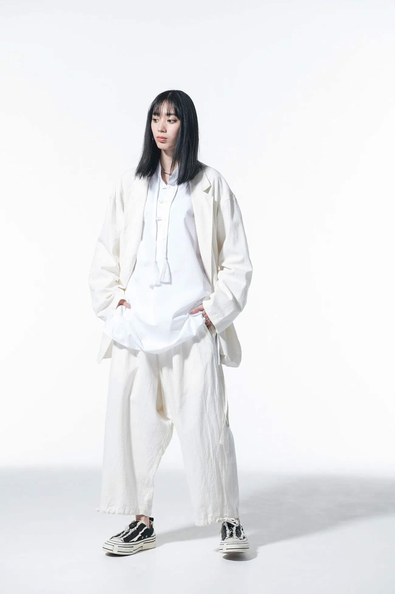 INDIAN KADI WRAP HAORI TAILORED JACKET sold by Yohji Yamamoto product image thumbnail 4