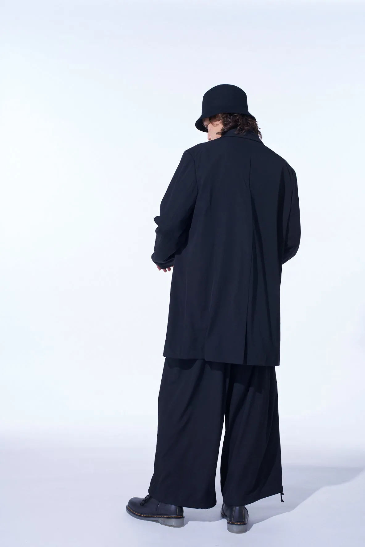 WASHER WOOL GABARDINE PRINT EMBROIDERY TAILORED JACKET sold by Yohji Yamamoto product image thumbnail 4