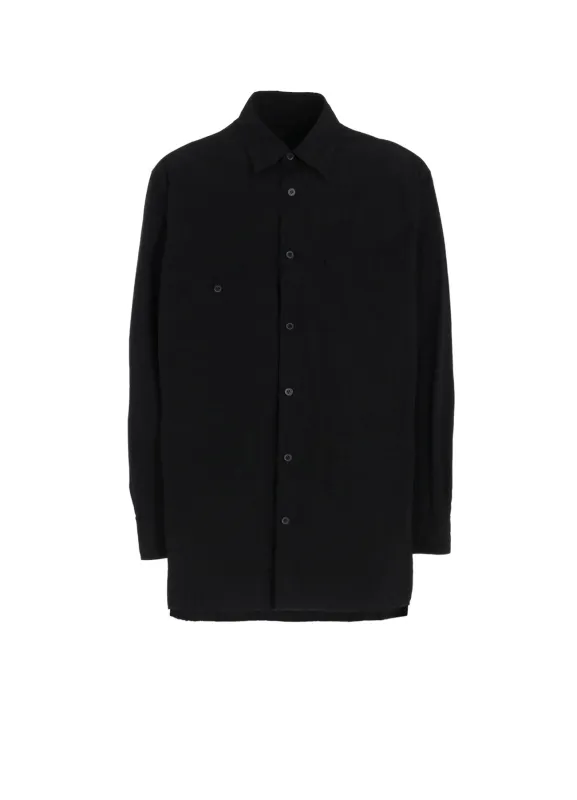 COTTON LINEN SINGLE WELT POCKET SHIRT sold by Yohji Yamamoto