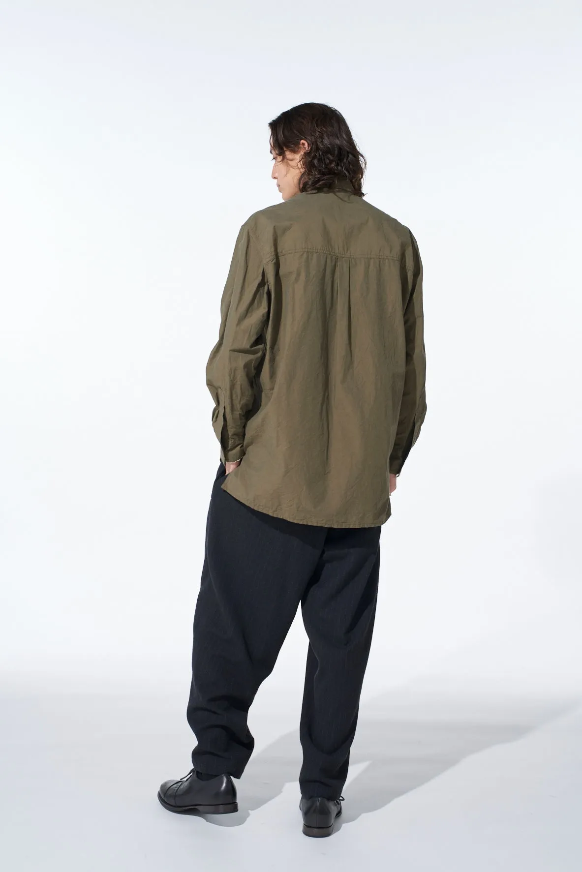 COTTON LINEN SINGLE WELT POCKET SHIRT sold by Yohji Yamamoto product image thumbnail 4