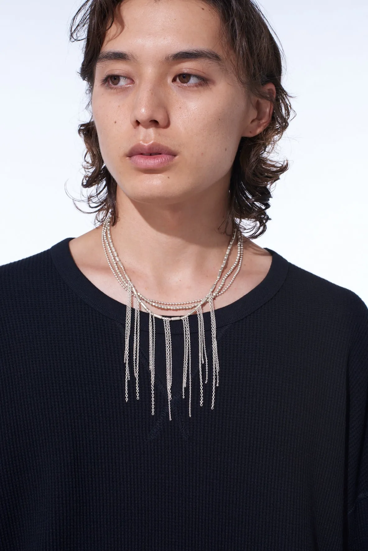 BRASS CHAIN TASSEL NECKLACE sold by Yohji Yamamoto product image thumbnail 5