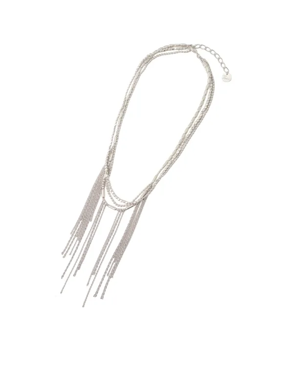 BRASS CHAIN TASSEL NECKLACE sold by Yohji Yamamoto