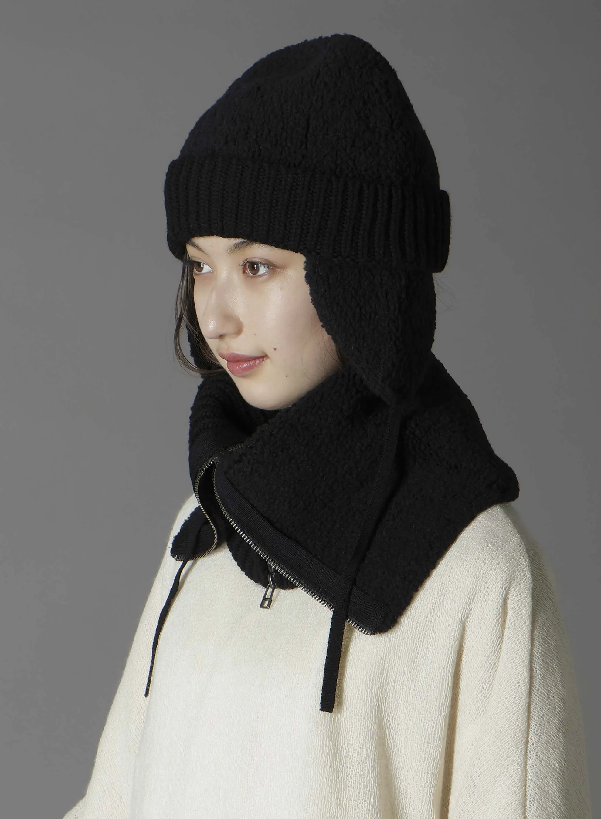 Wool boa+EX FineMerino Wool NECK WARMER sold by Yohji Yamamoto product image thumbnail 5