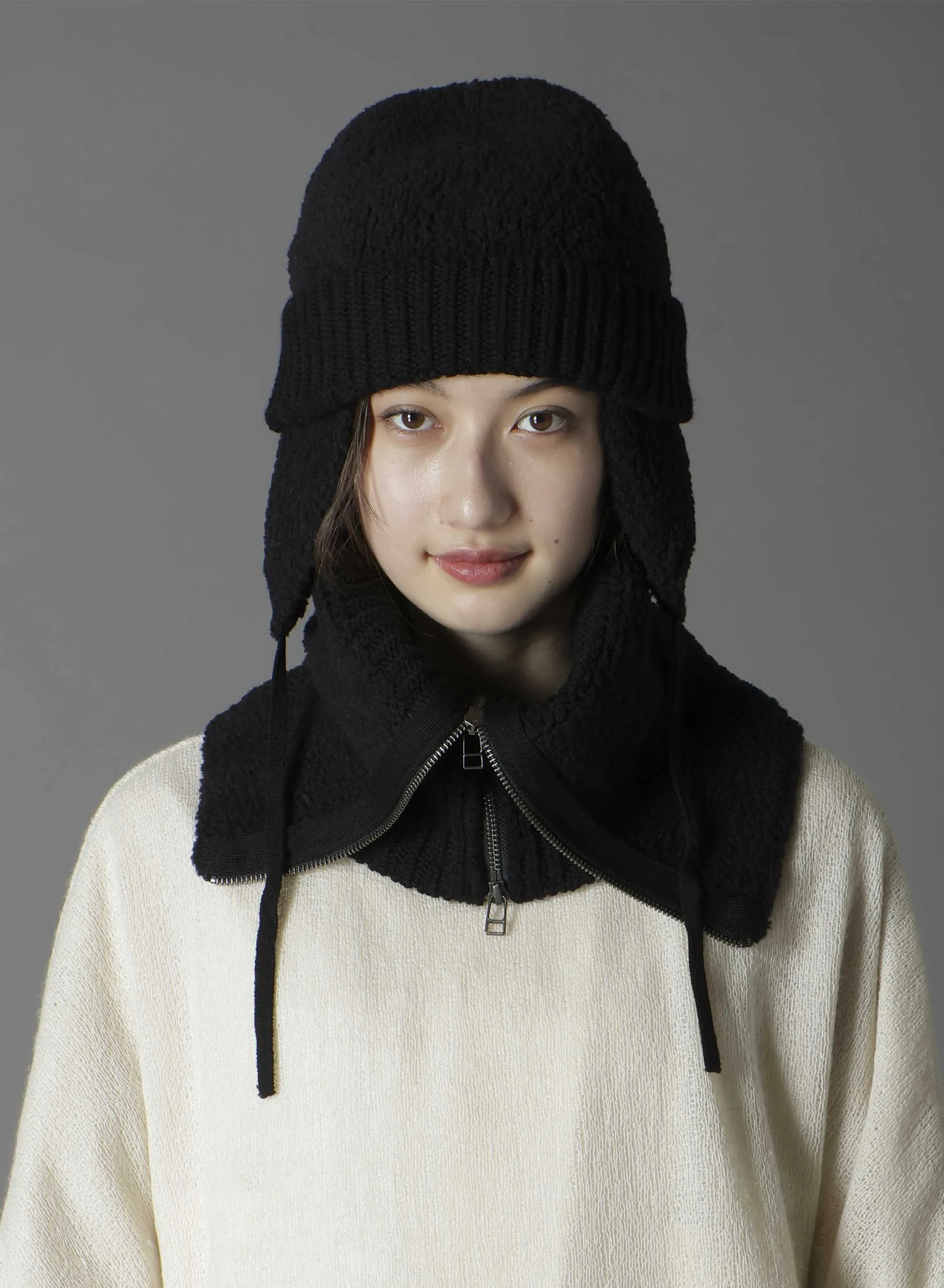 Wool boa+EX FineMerino Wool NECK WARMER sold by Yohji Yamamoto product image thumbnail 3