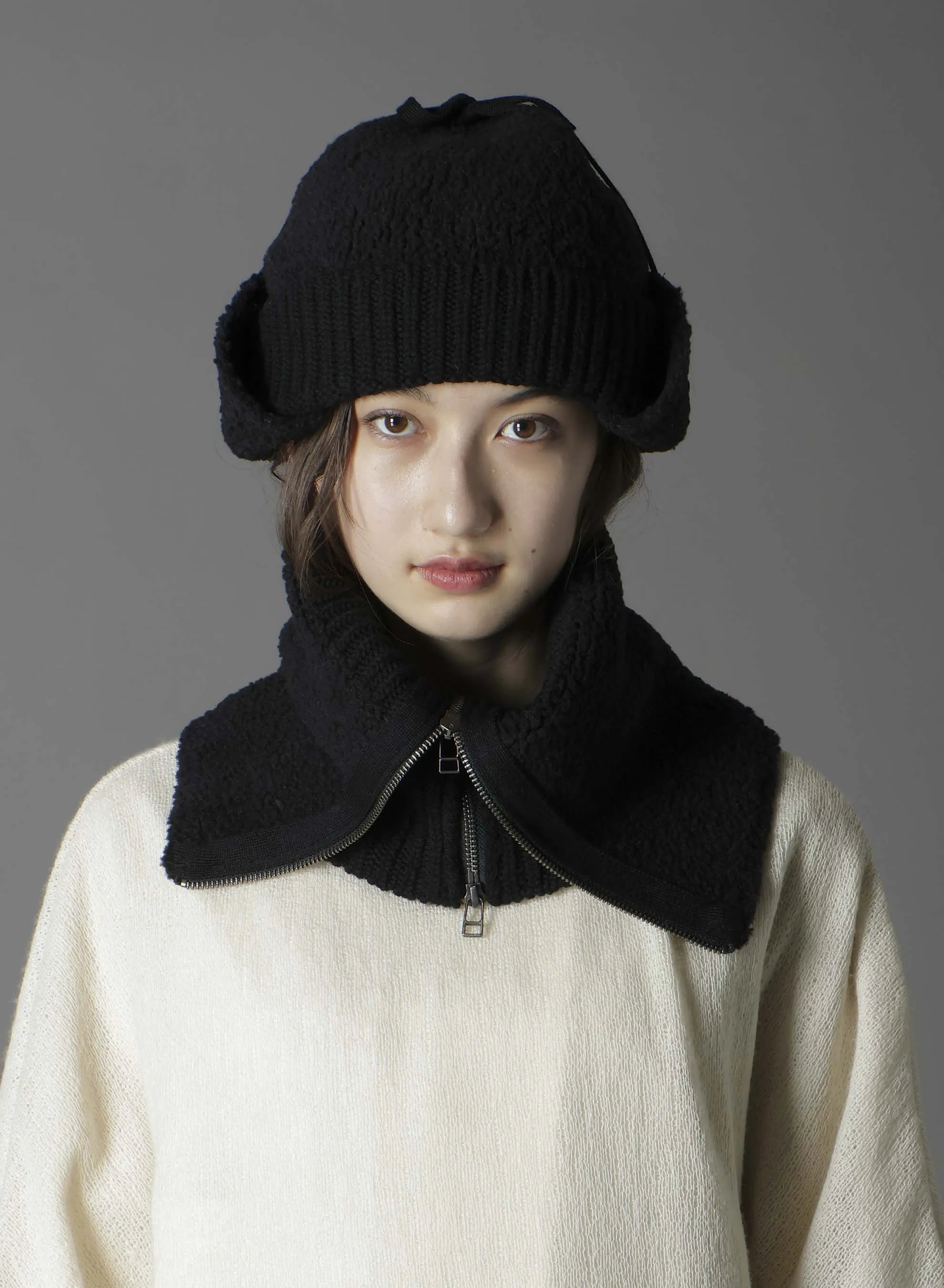 Wool boa+EX FineMerino Wool NECK WARMER sold by Yohji Yamamoto product image thumbnail 4