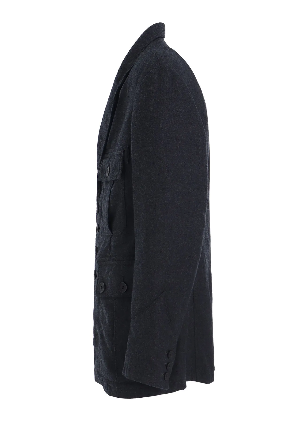 W.TA SAXONY MILITARY FRONT PLEATS JACKET sold by Yohji Yamamoto product image thumbnail 3