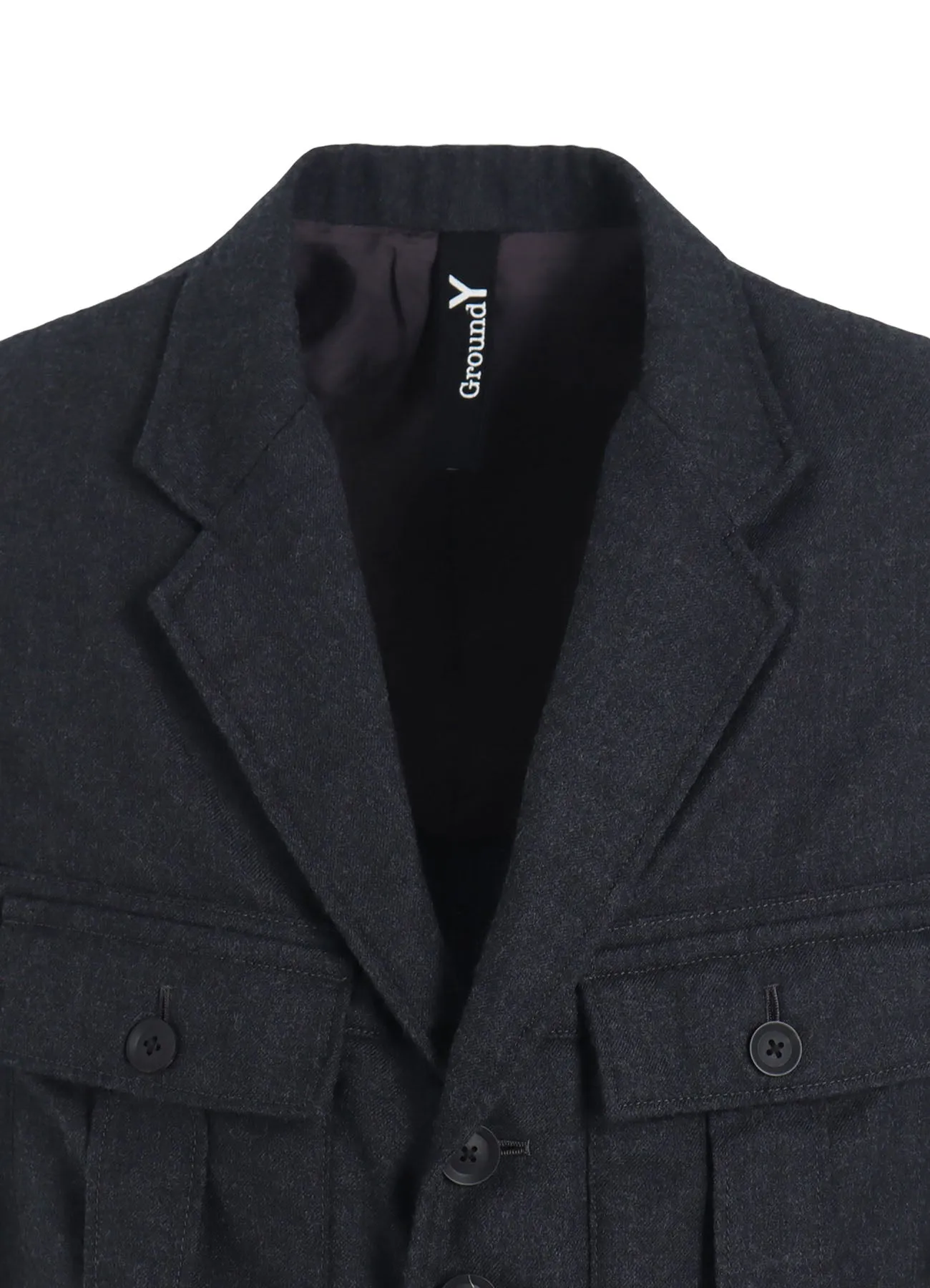 W.TA SAXONY MILITARY FRONT PLEATS JACKET sold by Yohji Yamamoto product image thumbnail 5