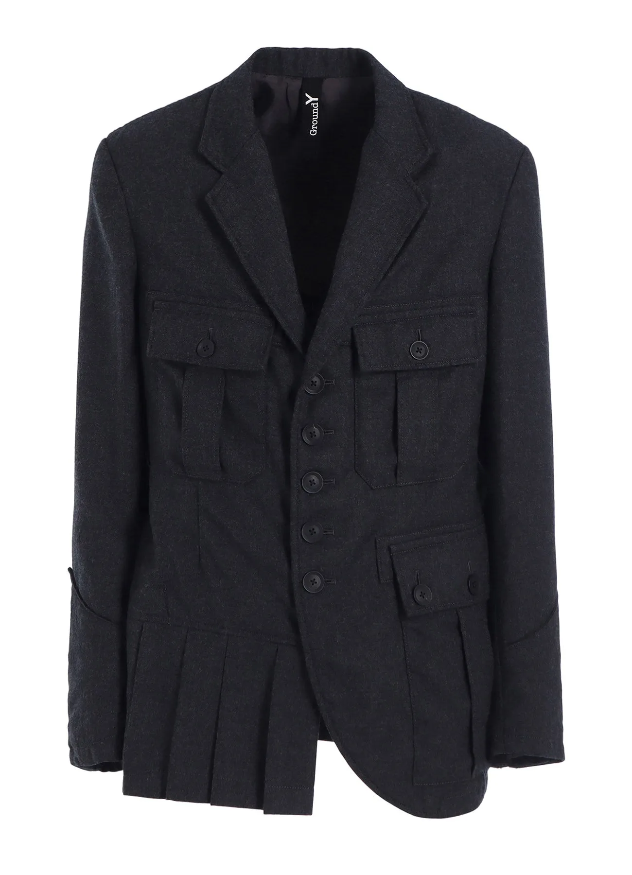 W.TA SAXONY MILITARY FRONT PLEATS JACKET sold by Yohji Yamamoto product image thumbnail 2