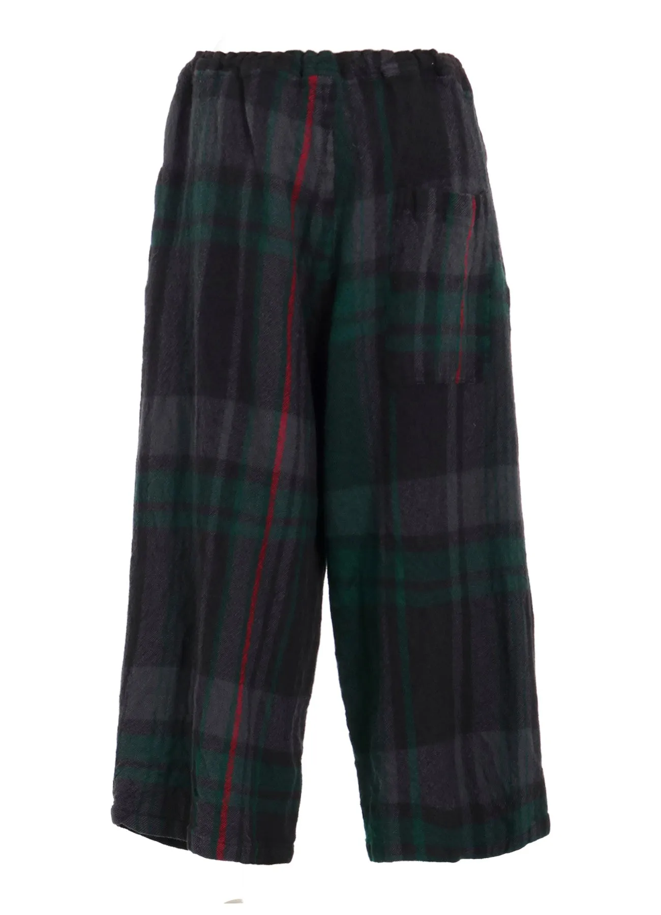 MILLED WOOL PLAID PANTS sold by Yohji Yamamoto product image thumbnail 4