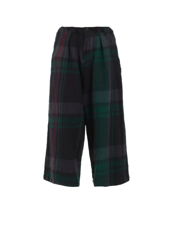MILLED WOOL PLAID PANTS sold by Yohji Yamamoto