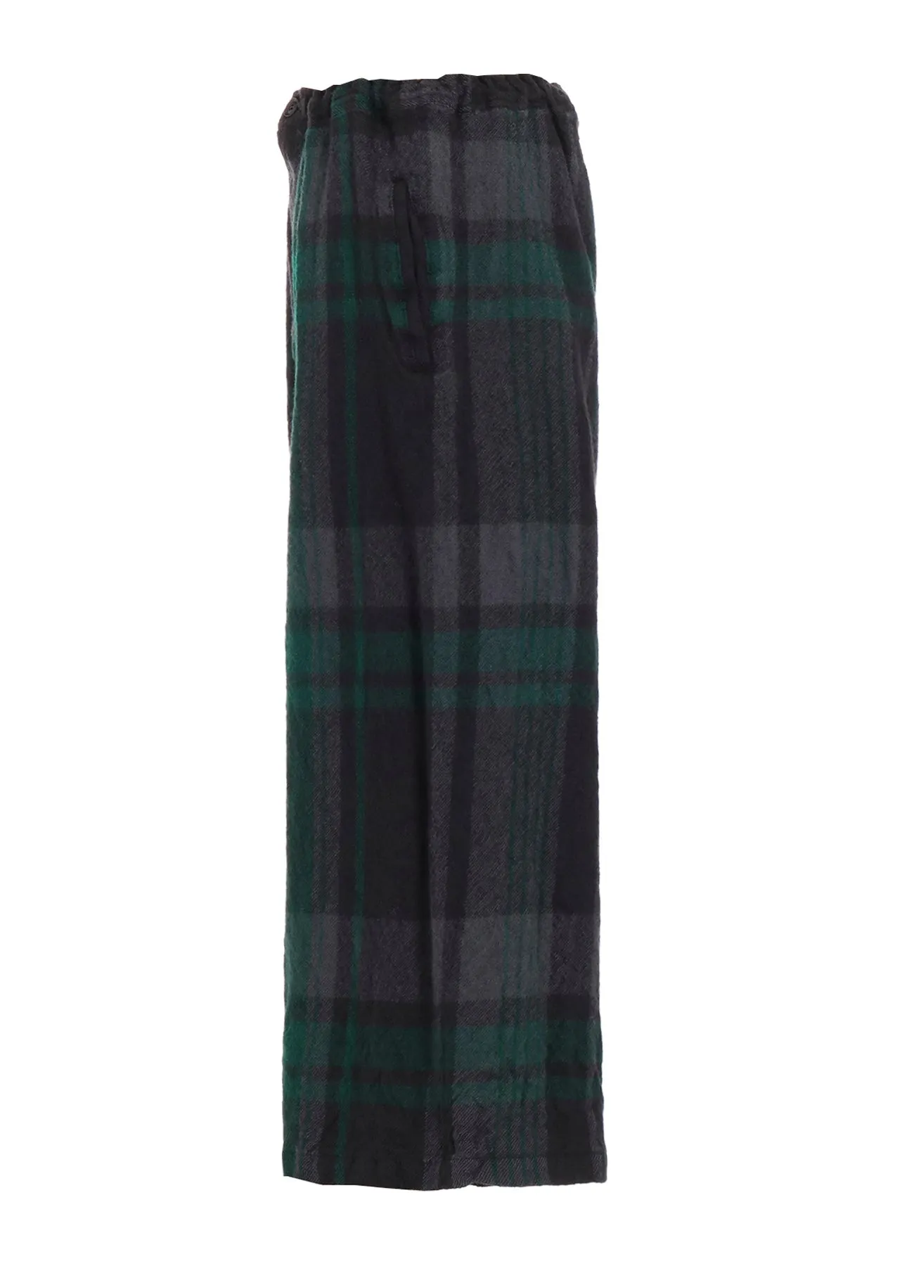 MILLED WOOL PLAID PANTS sold by Yohji Yamamoto product image thumbnail 3