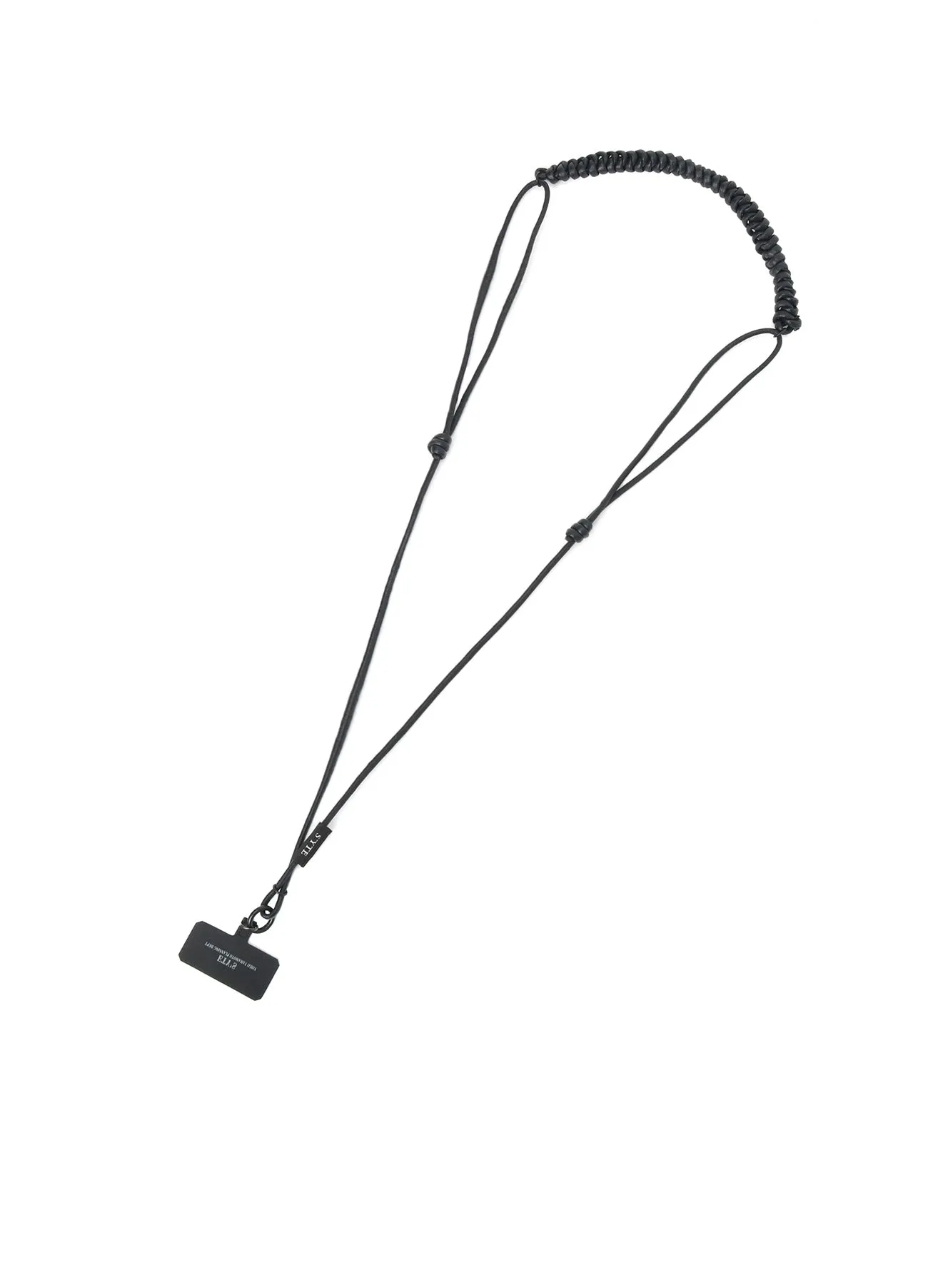 MACRAME KNITTING CELL PHONE SHOULDER STRAP sold by Yohji Yamamoto