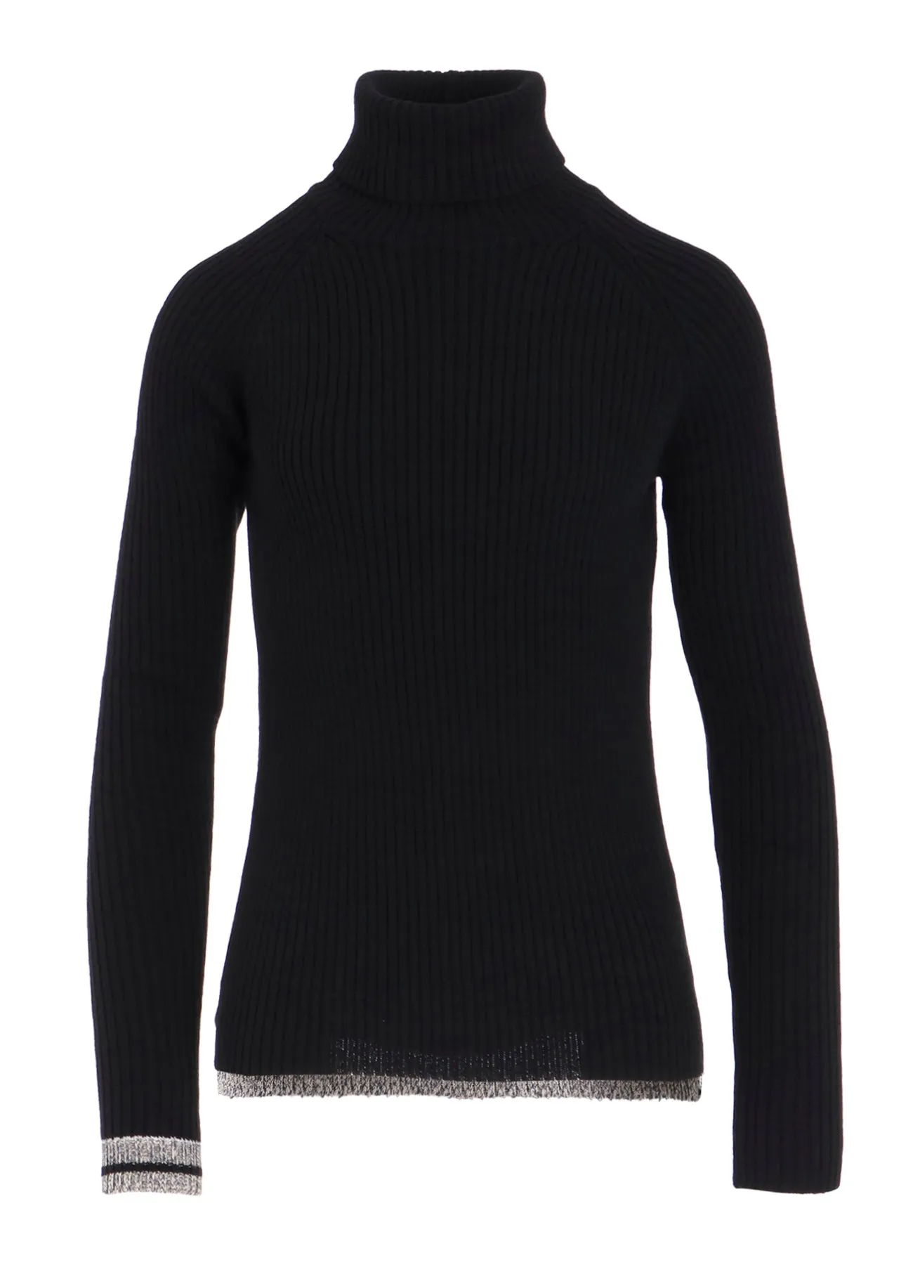 RIBBED HIGH NECK PULLOVER sold by Yohji Yamamoto product image thumbnail 2