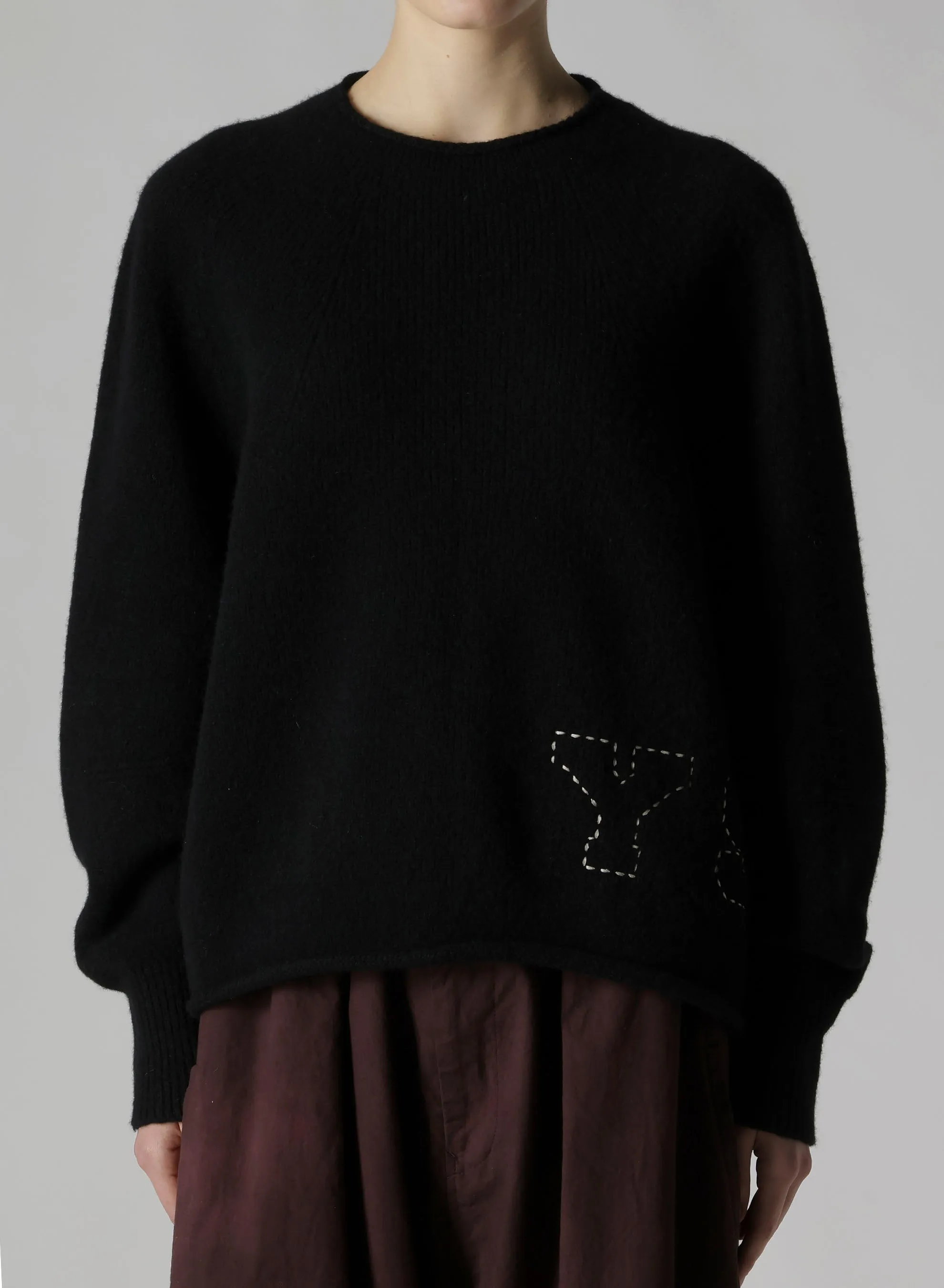 MILLING JERSEY EMBROIDERY PULLOVER sold by Yohji Yamamoto product image thumbnail 4