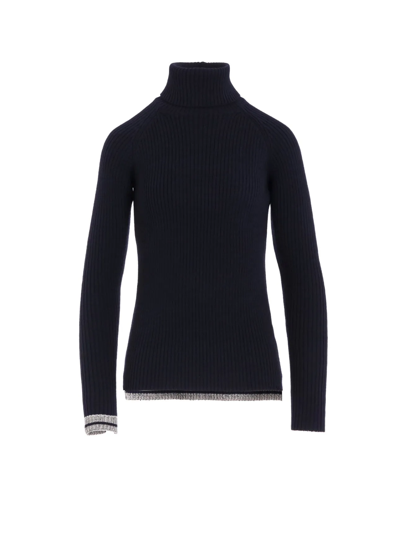 RIBBED HIGH NECK PULLOVER sold by Yohji Yamamoto