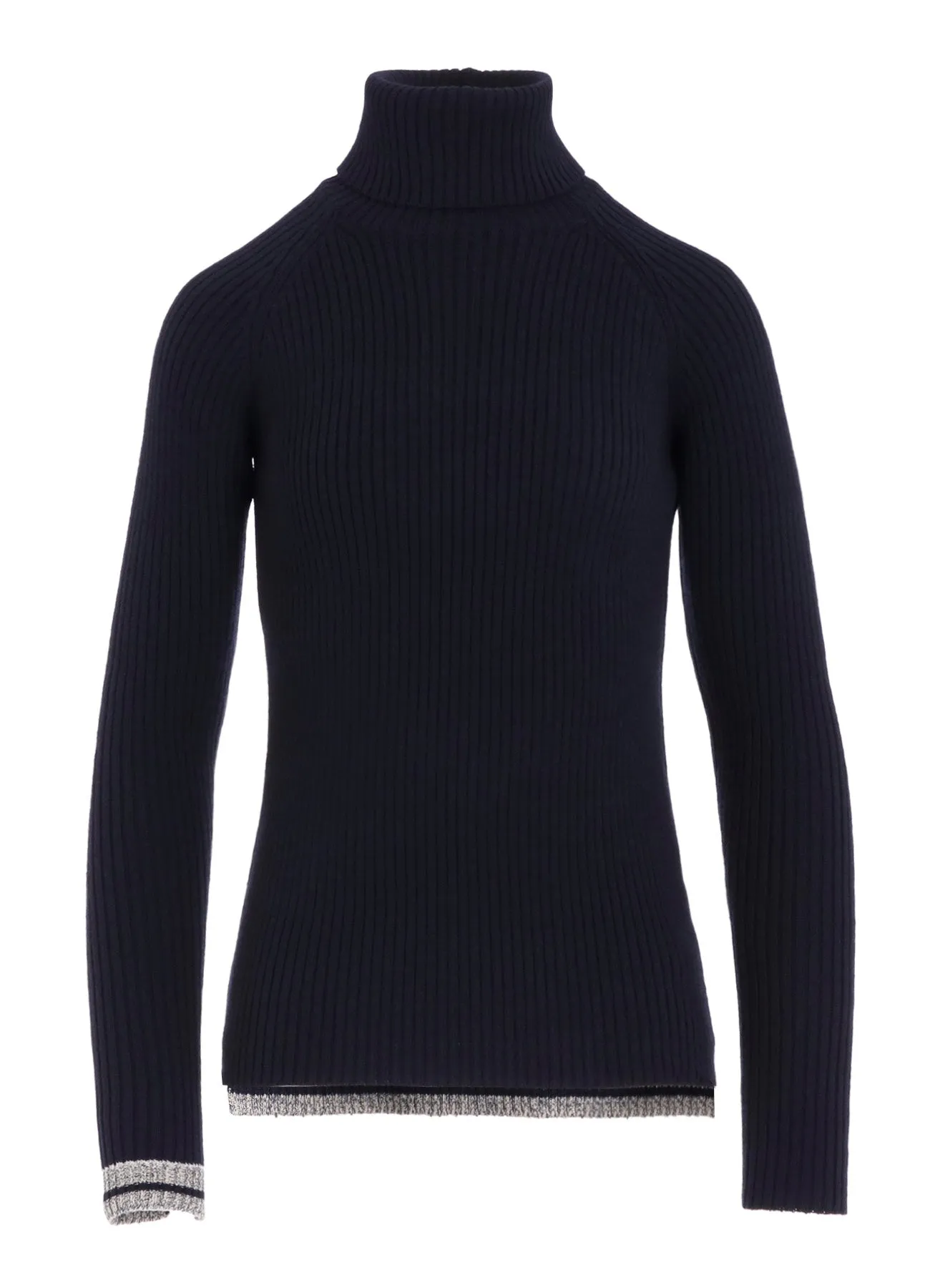 RIBBED HIGH NECK PULLOVER sold by Yohji Yamamoto product image thumbnail 2
