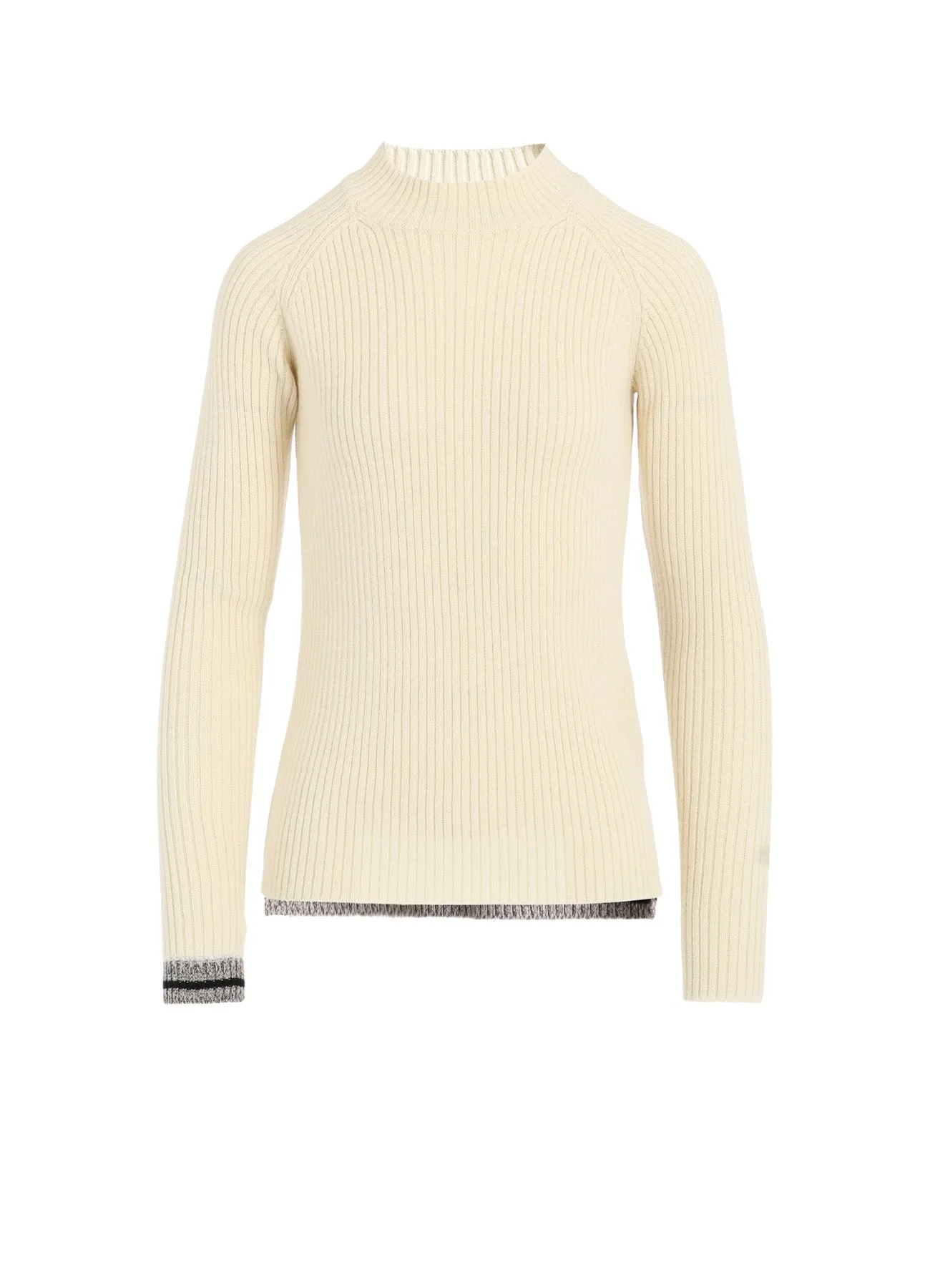 RIBBED MINI HIGH NECK PULLOVER sold by Yohji Yamamoto