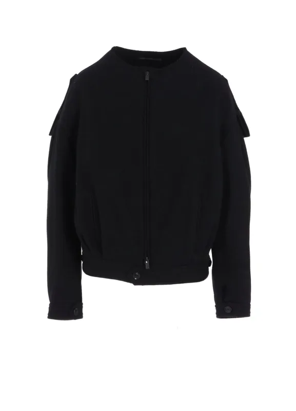 COLLAR LESS BLOUSON sold by Yohji Yamamoto