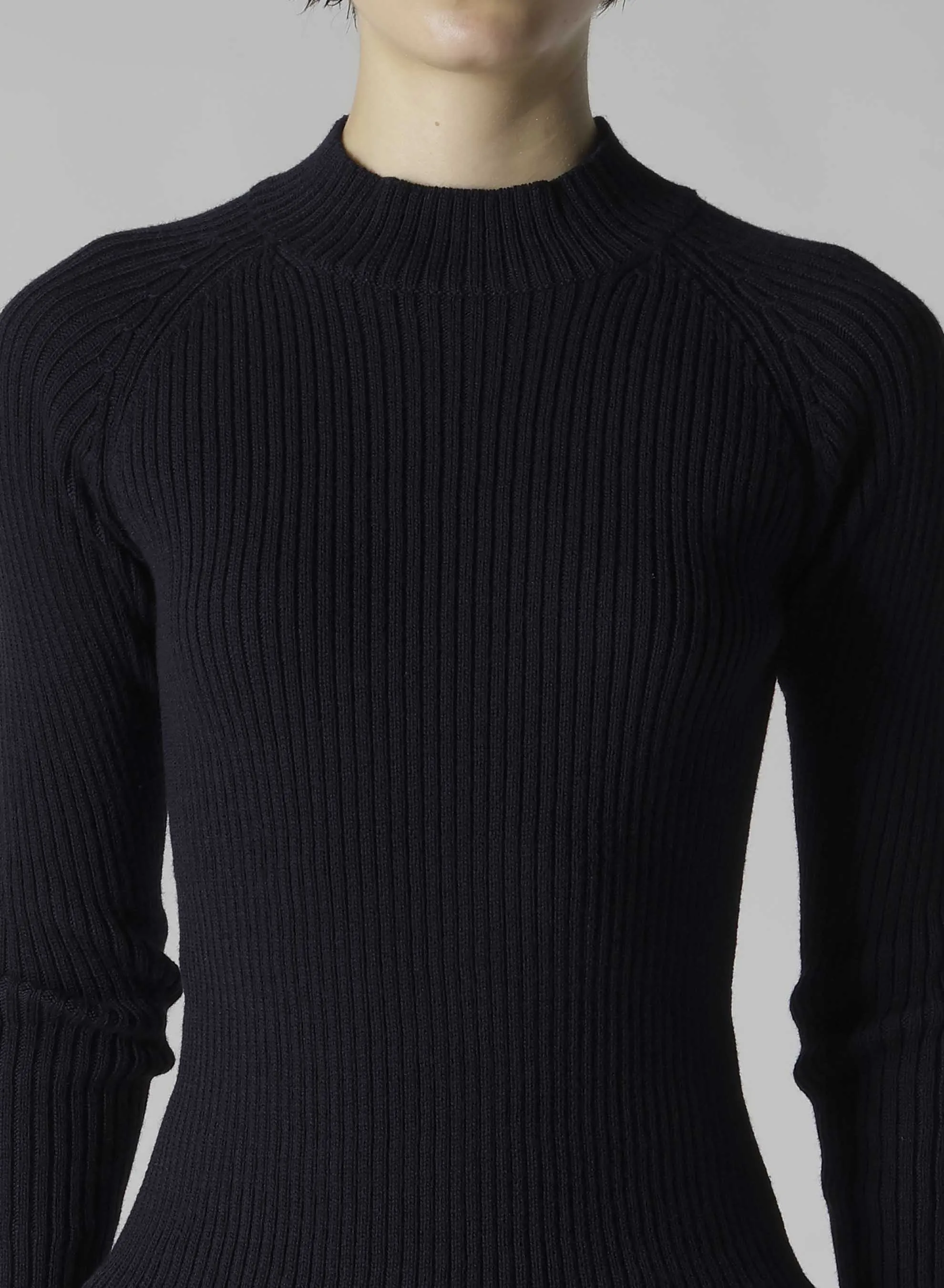 RIBBED MINI HIGH NECK PULLOVER sold by Yohji Yamamoto product image thumbnail 4