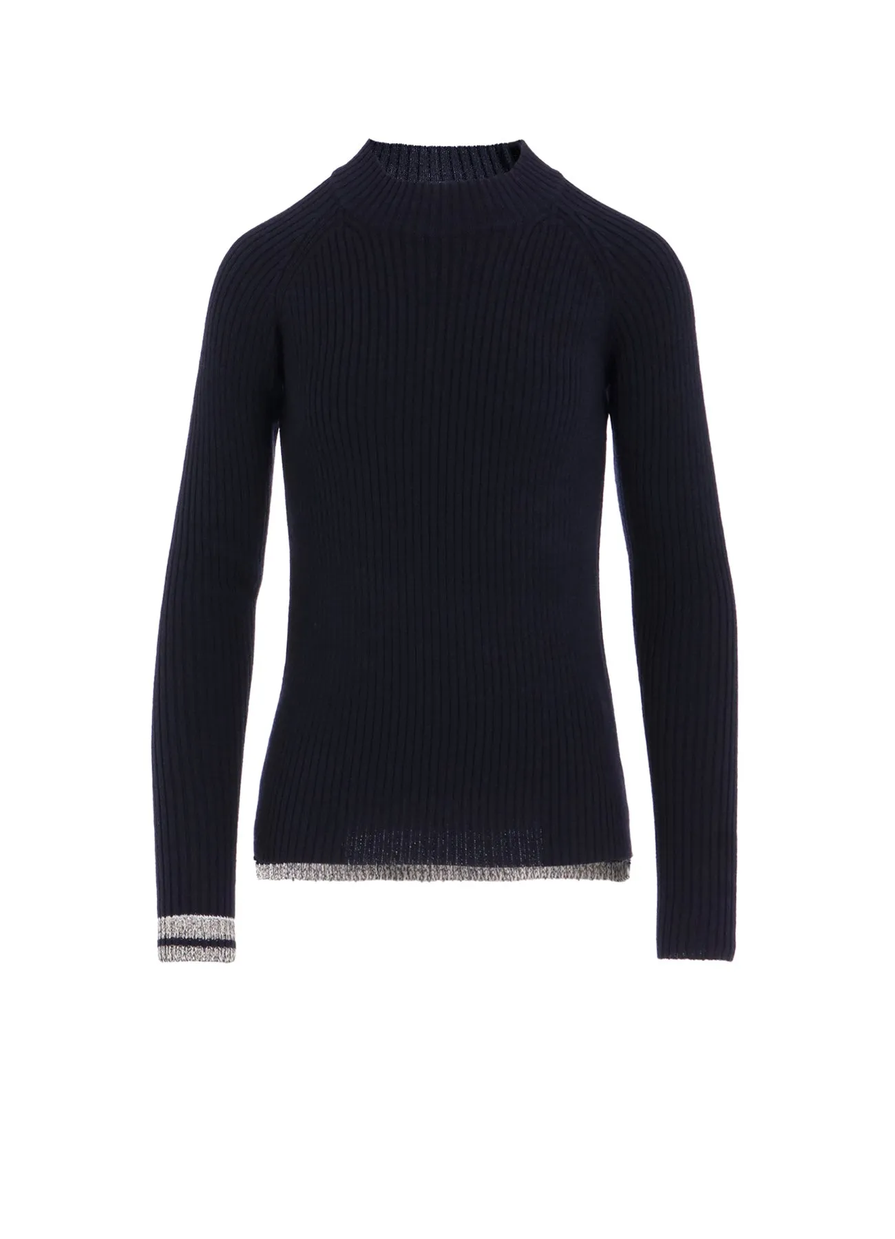 RIBBED MINI HIGH NECK PULLOVER sold by Yohji Yamamoto