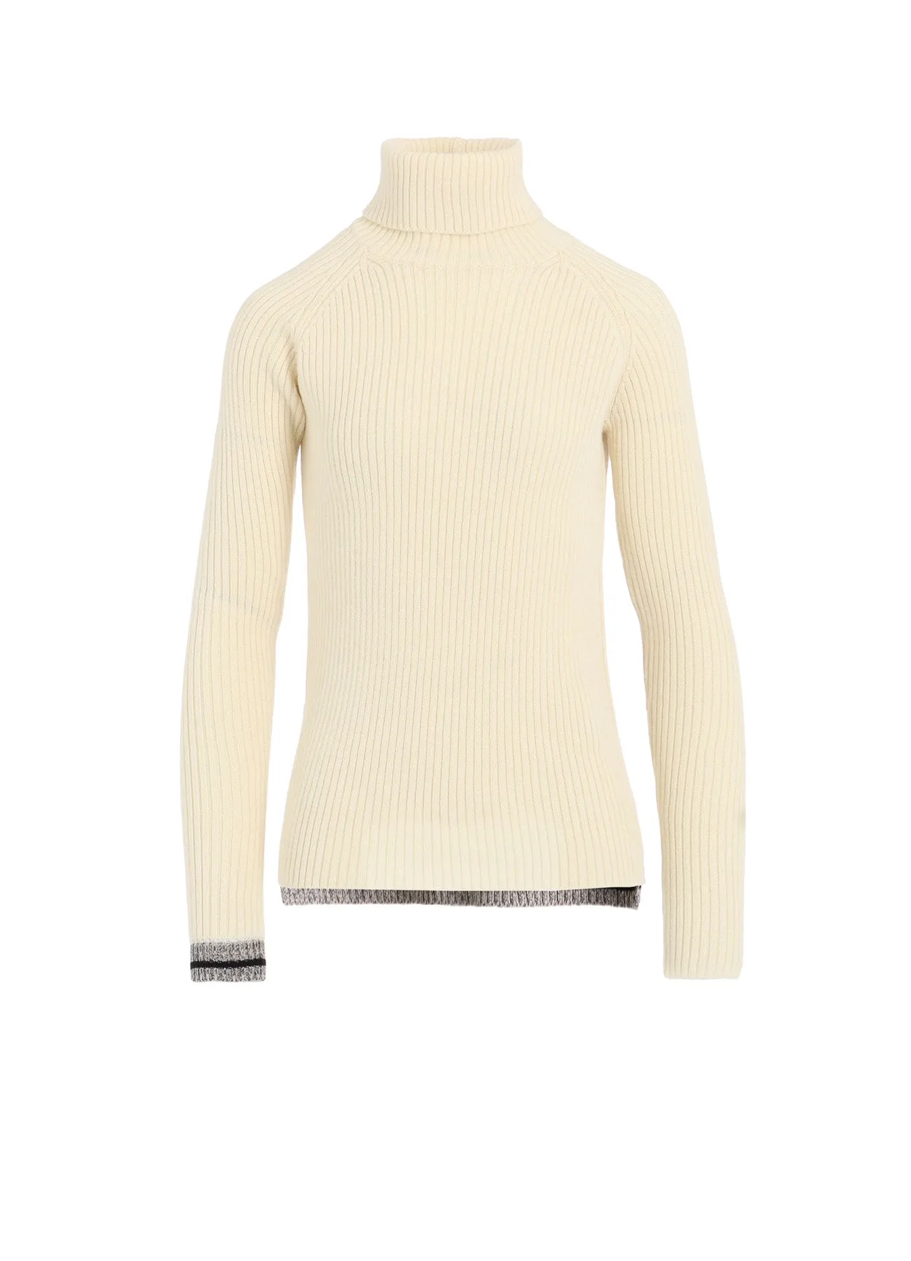 RIBBED HIGH NECK PULLOVER sold by Yohji Yamamoto